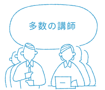 多数の講師